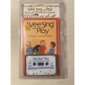 Vintage Wee Sing And Play Children Song Book 60 minute Cassette Games and Rhymes